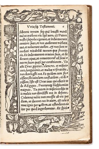 Brunfels, Otto (1488-1534) Precationes Biblicae Sanctoru[m] Patrum, Illustrium Viroru[m] et Mulierum untruisq[uae] Testamenti.